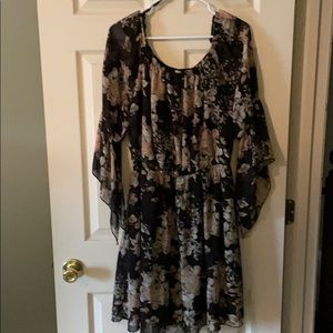 Fully Lined 2x Floral Tunic/Dress